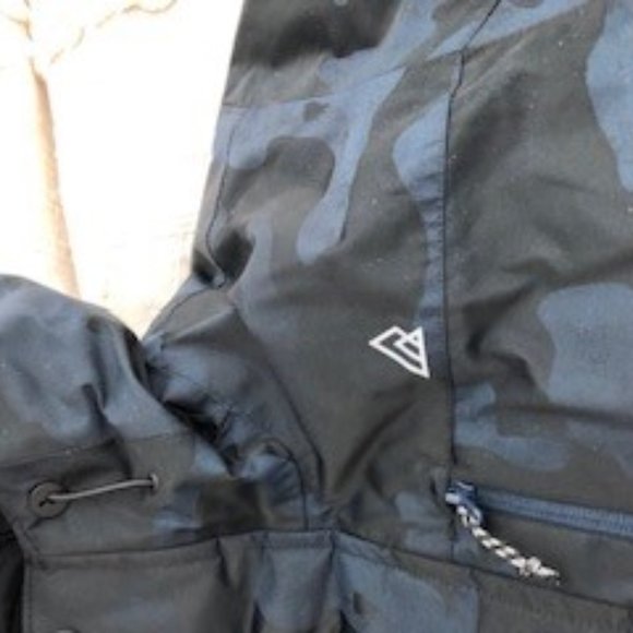 NWT L Men's Ripzone Boarding Jacket -Camouflage Navy & Black - Picture 4 of 9